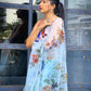 Vamsee Saras Sky Organza Saree - Swadesiicart