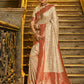 Astita Rajvastra Red Banarasi Silk Saree | Swadesiicart