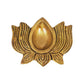 eCraftIndia Gold Toned Lotus Shaped Traditional Brass Diya | Swadesiicart