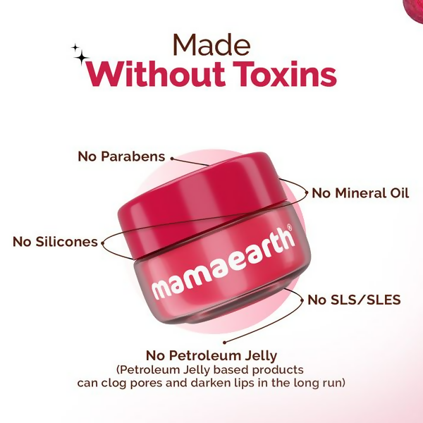 Mamaearth Beetroot Moisture Therapy Lip Balm with Beetroot & Hyaluronic Acid For Dry & Chapped Lips