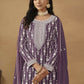 Radiant Purple Embroidered Wedding Festive Gharara Suit - Emponline | Swadesiicart