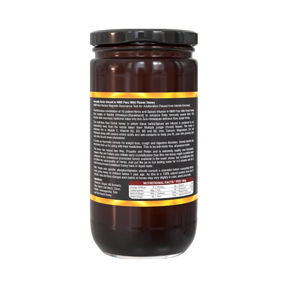 Farm Naturelle Immunity Herbs Infused In Wild Forest Honey - Swadesiicart