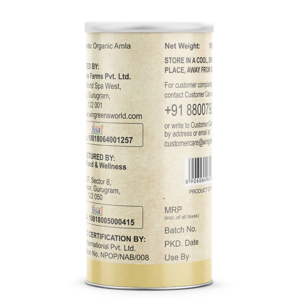 Wingreens Farms Organic Amla Powder | Swadesiicart