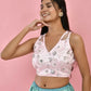 Amodini Designer Studio Pink Floral Sleeveless Padded Blouse