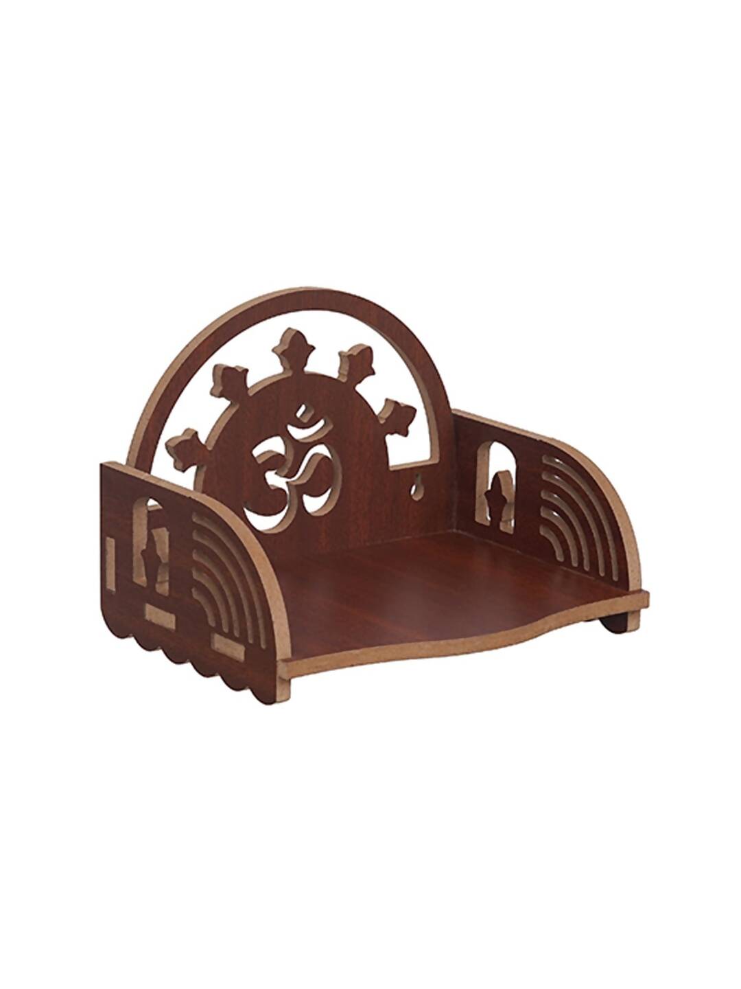 eCraftIndia Brown MDF Wooden Pooja Temple | Swadesiicart
