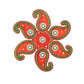 Kundan HandiKrafts Mango Rangoli Red Color (Medium) - Aahana - The Bliss Store