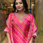 Partywear Designer Pure Russian Silk Pink Stitched Suit With Dupatta - Tanisha | Swadesiicart