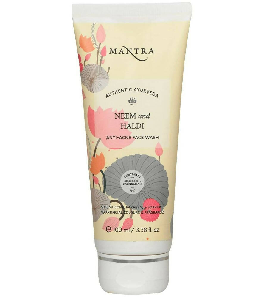 Mantra Herbal Neem and Haldi Anti-Acne Face Wash - Swadesiicart