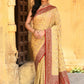 Joban Fashion Yellow Crepe Chiffon Pure Handloom Banarasi Silk Saree | Swadesiicart