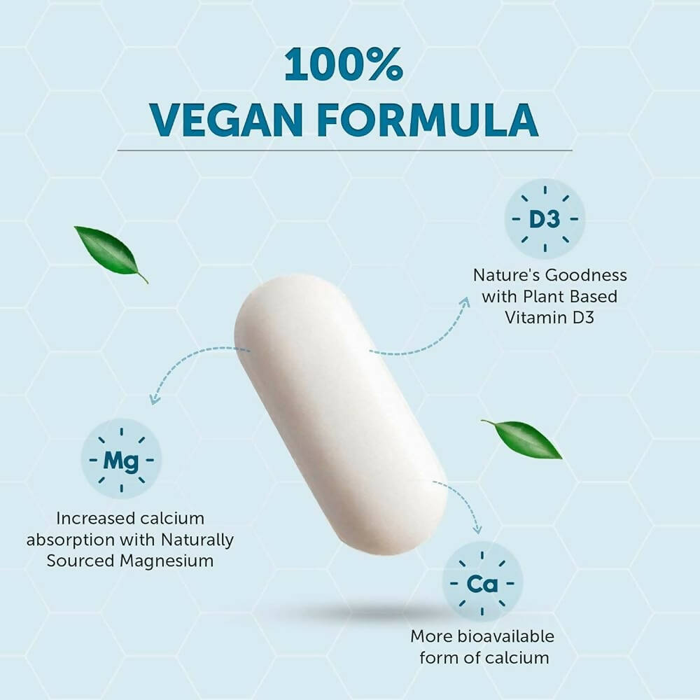 Neuherbs True Calcium 1000mg With Natural Vitamin D3 Tablets - Swadesiicart