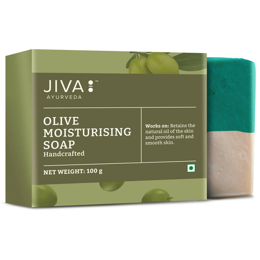 Jiva Ayurveda Olive Moisturising Soap - Swadesiicart