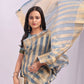 Shree Shyam Fashion Organza Sky Blue Saree