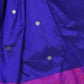 Very Much Indian Handloom Pure Silk Dark Violet Muniya Border Paithani | Swadesiicart