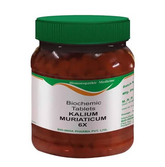 Bio India Homeopathy Kalium Muriaticum Biochemic Tablets | Swadesiicart