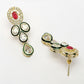 NVR Women's Red & Gold Kundan Studded Handcrafted Jewellery Set - Swadesiicart