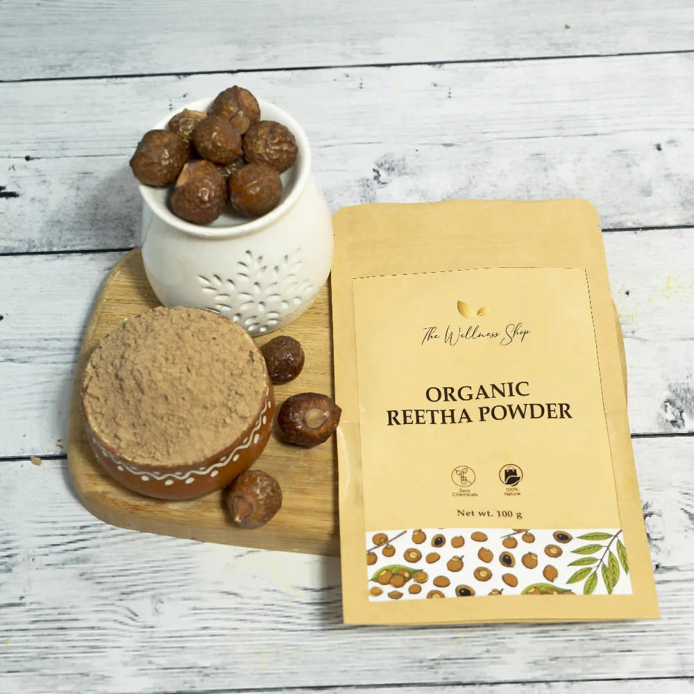 The Wellness Shop Organic Reetha Powder | Swadesiicart