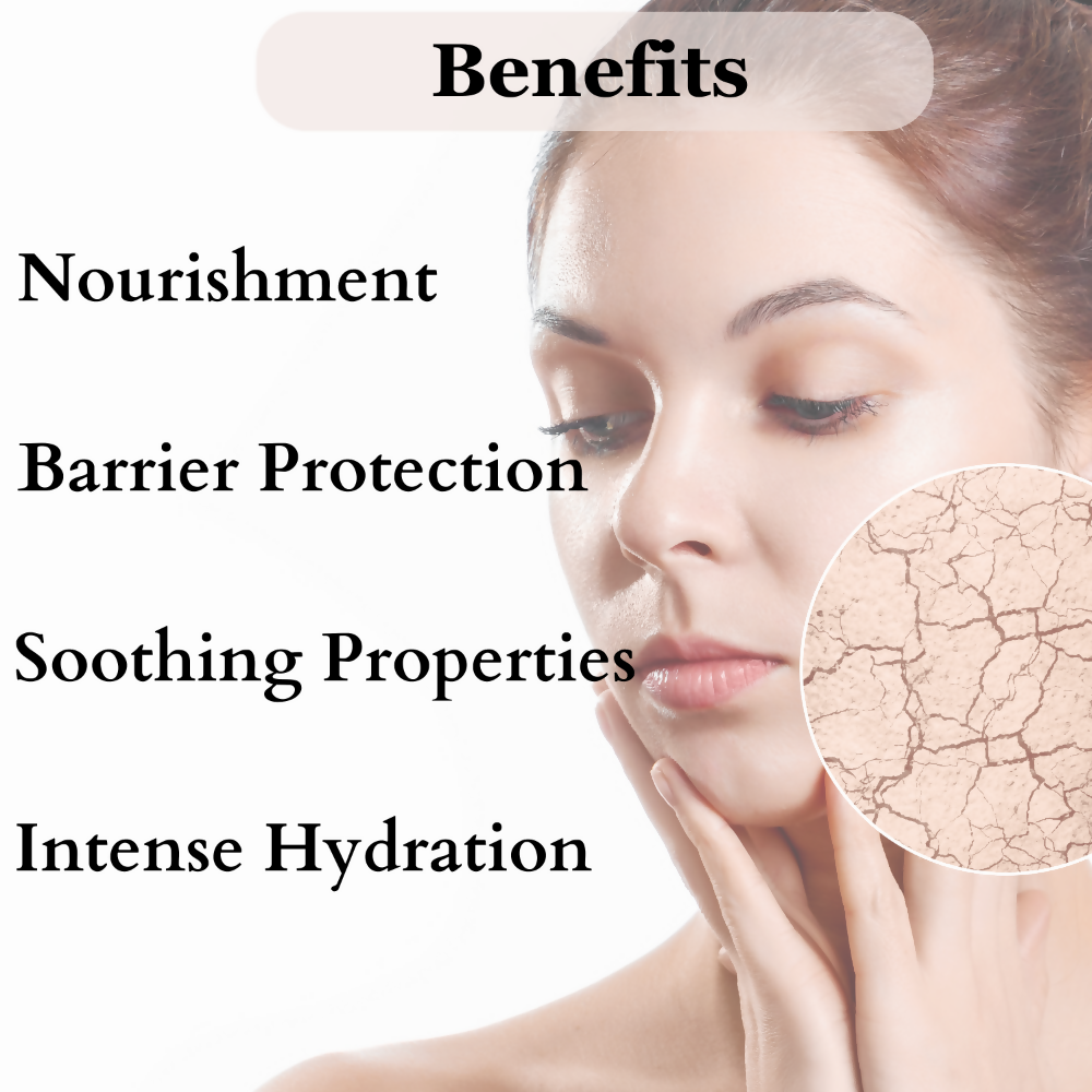 Dermistry Sensitive & Dry Skin Care Deep Nourishment Calming Soothing Face Cream Shea Butter Biotin - Swadesiicart