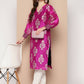 Ahalyaa Women's Traditional wear Kurta - Pink | Swadesiicart