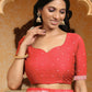Astita Banarasi Silk Pink Saree | Swadesiicart
