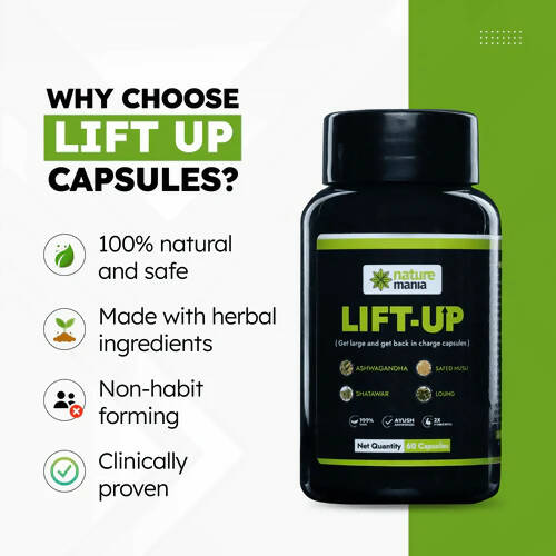 Nature Mania Lift-Up Capsules (Male Enhancer) | Swadesiicart