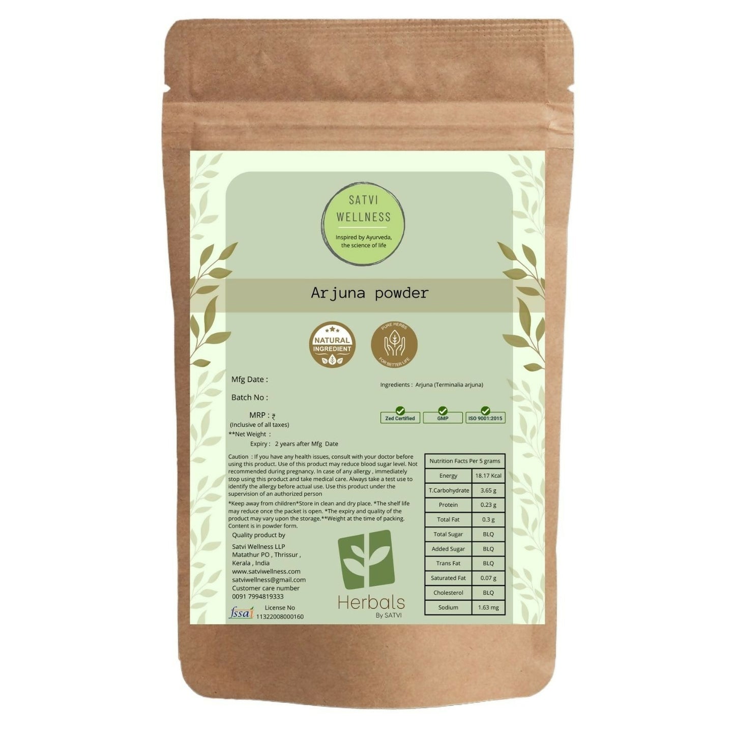 Satvi Wellness Arjuna Powder - Satvi Wellness