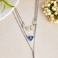 VOJ Beads Silver Plated Stainless Steel Layered Chain | Swadesiicart