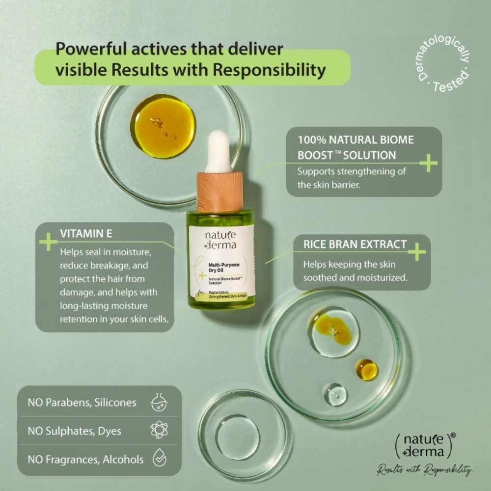 Nature Derma Multi-Purpose Dry Oil | Swadesiicart