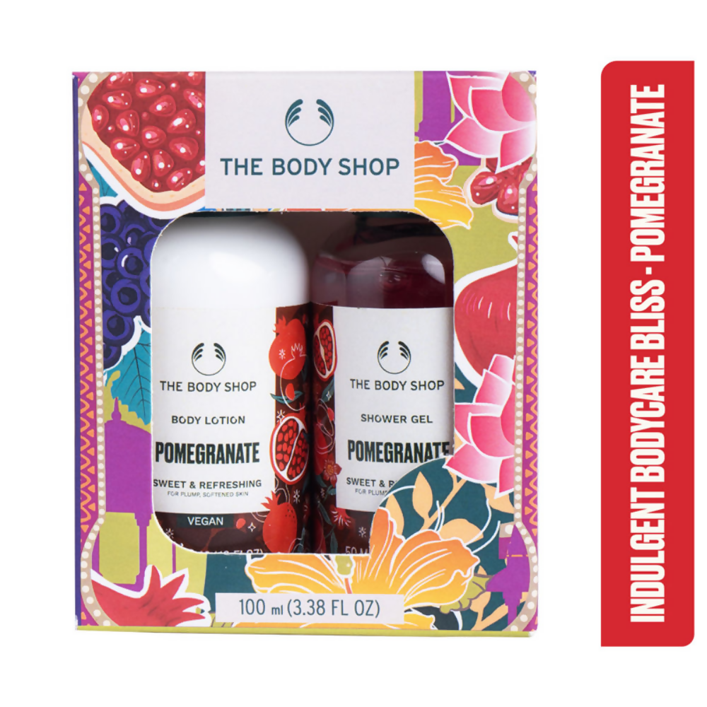 The Body Shop Pomegranate Shower Gel & Body Lotion Gift Set - Swadesiicart