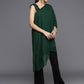 Ahalyaa Women's Traditional wear Tunic - Dark Green | Swadesiicart