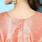 Ahalyaa Womens Peach Poly Silk Solid Jumpsuit - Swadesiicart