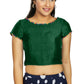Aastha Fashion Women's Bottle Green Art Silk Designer Party Wear Readymade Blouse