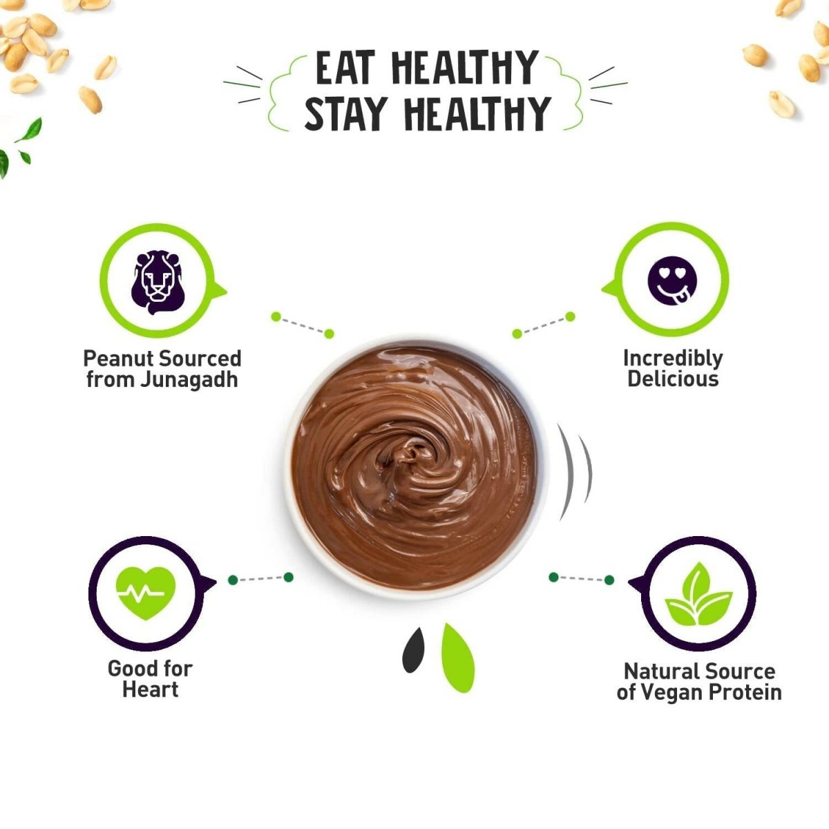 Alpino Chocolate Peanut Butter Smooth - Swadesiicart