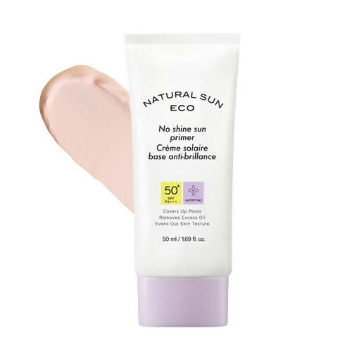 The Face Shop Natural Sun Eco No Shine Sun Primer SPF 50+ - Korean Skincare | Swadesiicart