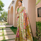 Vishnu Weaves Women's Peach Paithani Silk Zari Woven Saree with Unstitched Blouse - Swadesiicart