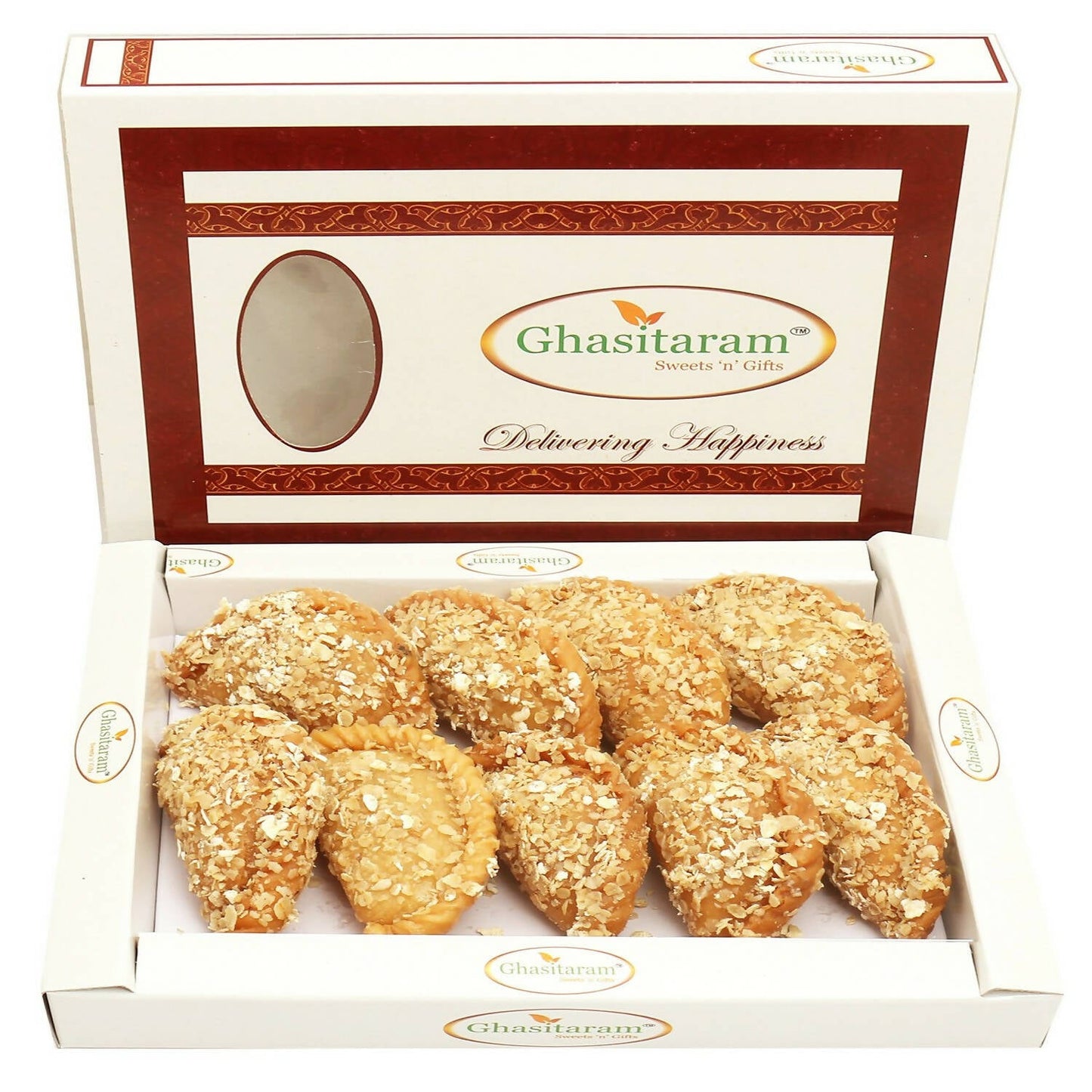 Ghasitaram Holi Sweets - Roasted Oats Gujiya | Swadesiicart