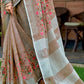 Shree Shyam Fashion Linen Brown Saree