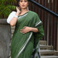 Beatitude Green Cotton Handloom Saree