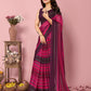 Attractive These Party Wear Ready To Wear Saree - Pink | Swadesiicart