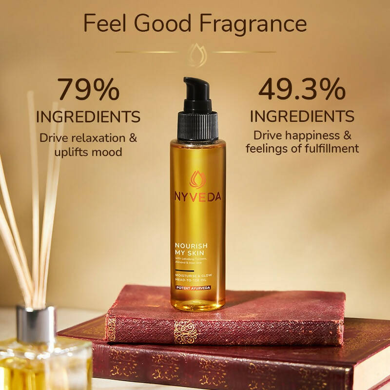 Nyveda Body Oil | Nourish My Skin Moisturise & Glow Head-To-Toe | Swadesiicart
