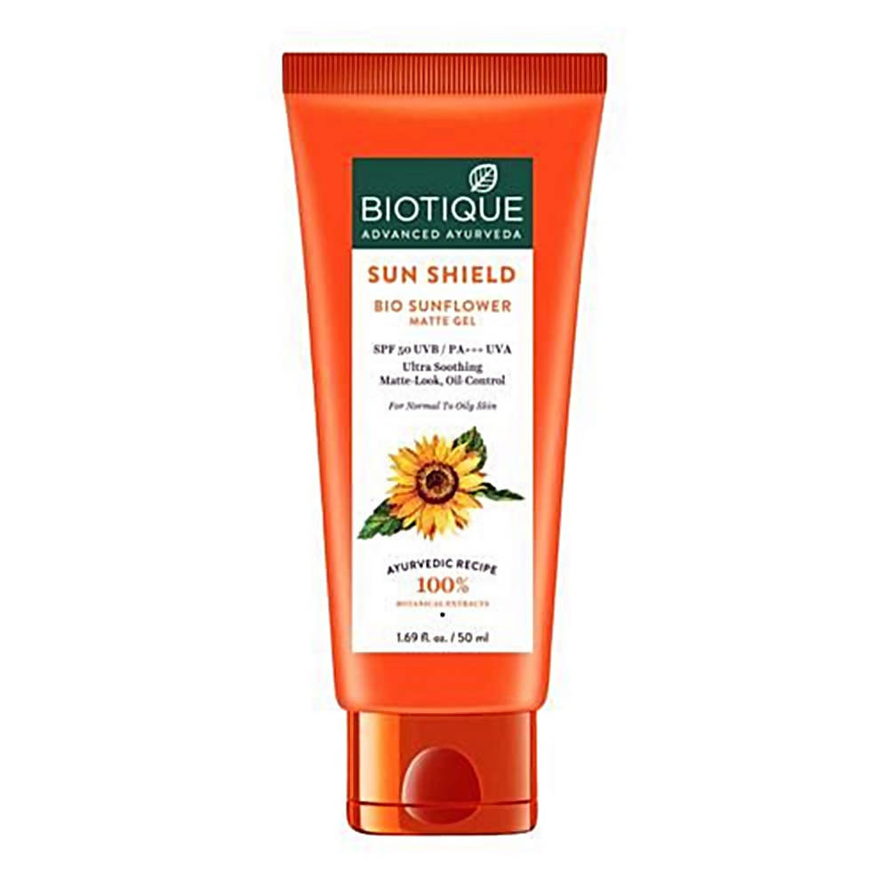 Biotique Advanced Ayurveda Sun Shield Sunflower Matte Gel 50Ml