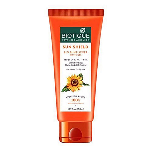 Biotique Advanced Ayurveda Sun Shield Sunflower Matte Gel 50Ml