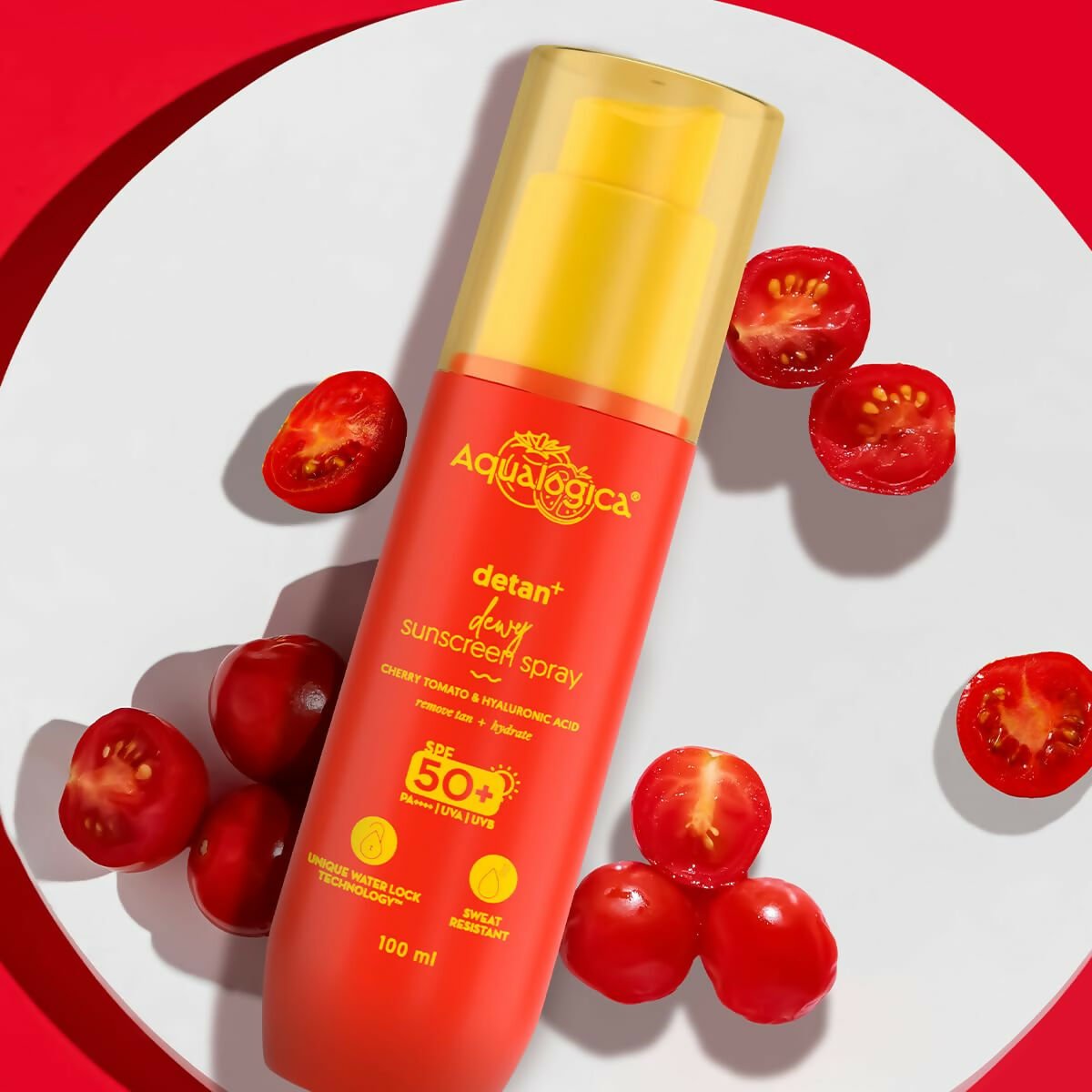 Aqualogica Detan+ Dewy Sunscreen Spray SPF 50+ PA++++ UVA/B Protection, Lightweight & Quick Absorbing, No White Cast - Limited Time Offer - Swadesiicart