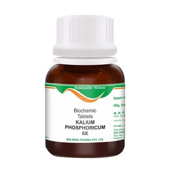 Bio India Homeopathy Kalium Phosphoricum Biochemic Tablets | Swadesiicart