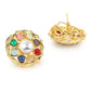 Multi Kundan Studs- Ruby Raang | Swadesiicart