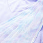 Ahalyaa Blue & White Floral Print Ethnic Maxi Dress with Attached Dupatta | Swadesiicart