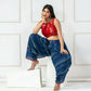 Amodini Designer Studio Women's Banarsi Brocade Sleeveless Red Blouse