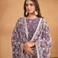 Anaita Lavender Embroidered Faux Georgette Salwar Suit