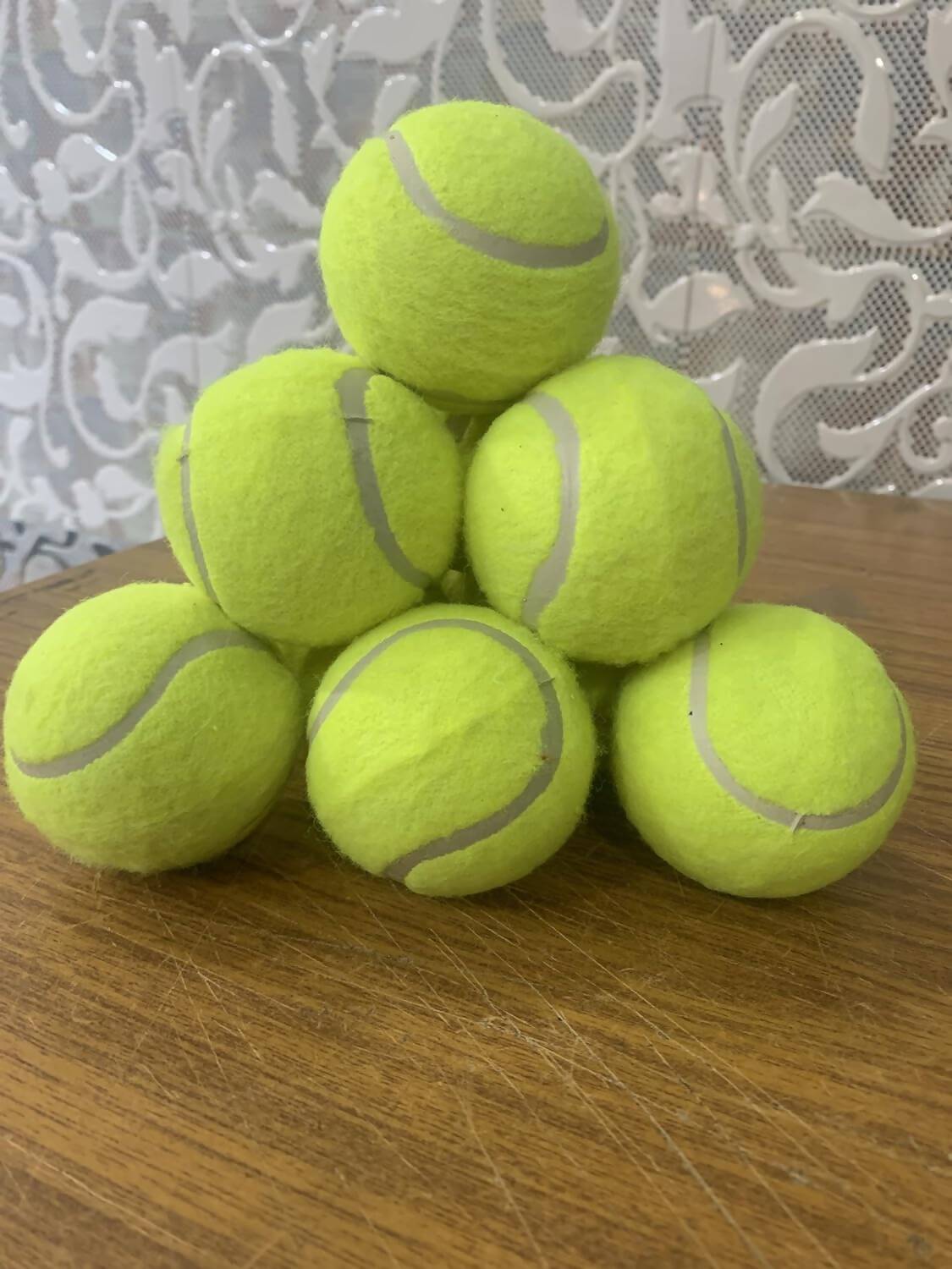 M ART Cricket Tennis Ball Light Weight (Pack of 10) - Swadesiicart
