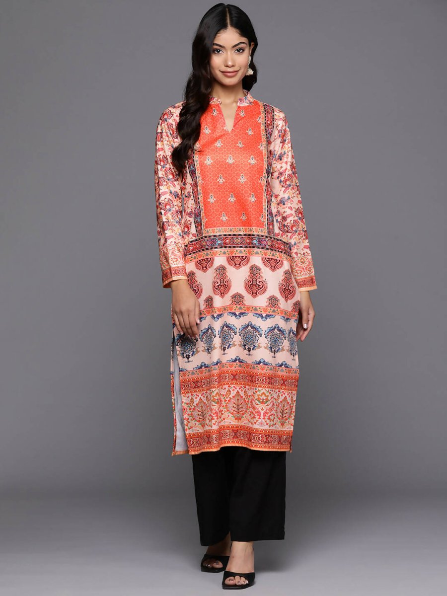 Ahalyaa Women's Traditional wear Kurta - Multi | Swadesiicart