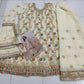 Anaita White Heavy Fox Georgette Stitched Suit with Sequence Work